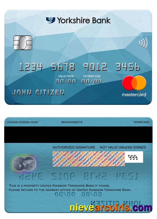 United Kingdom Yorkshire Bank mastercard